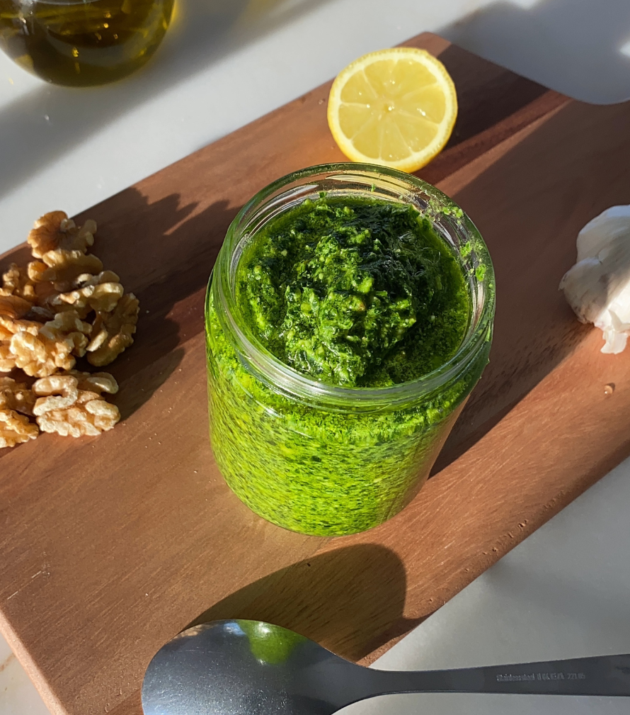 kayoukitchen spinach pesto