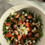 Grilled peach salad
