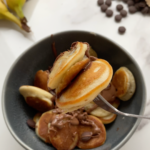 Mini banana pancakes
