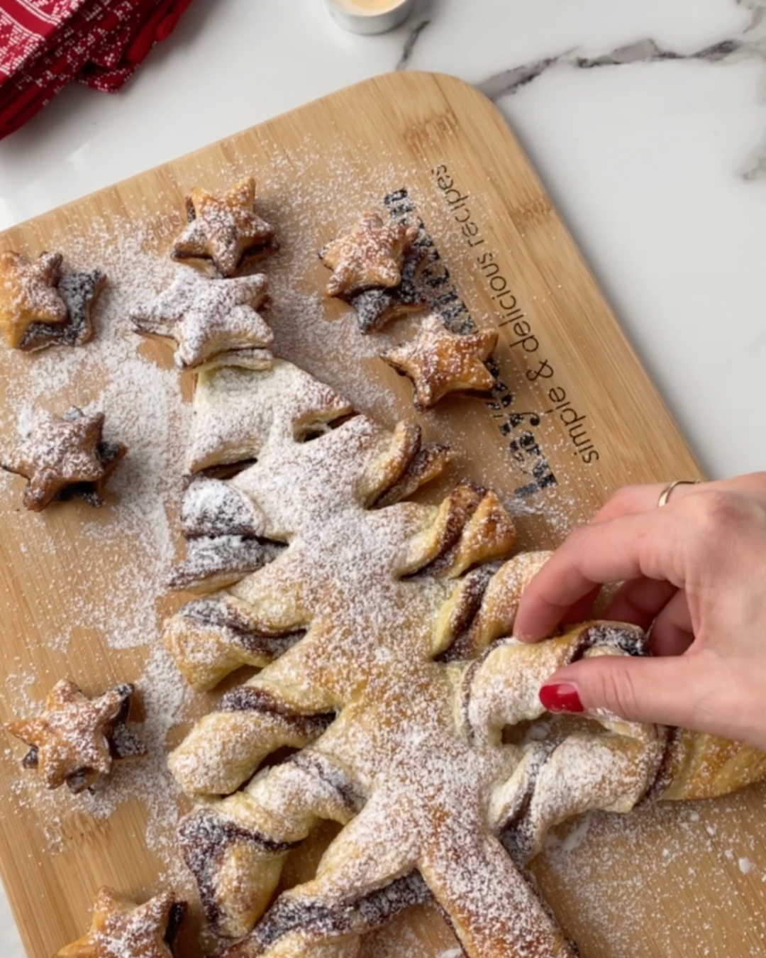 nutella puff pastry tree